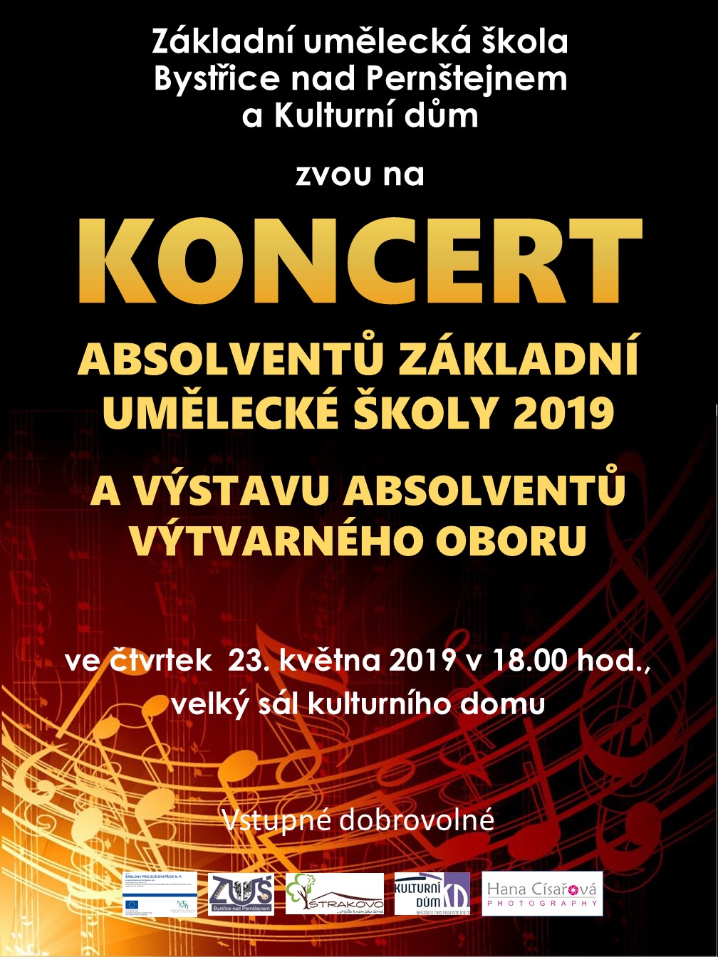 Koncert a výstava absolventů ZUŠ 2019